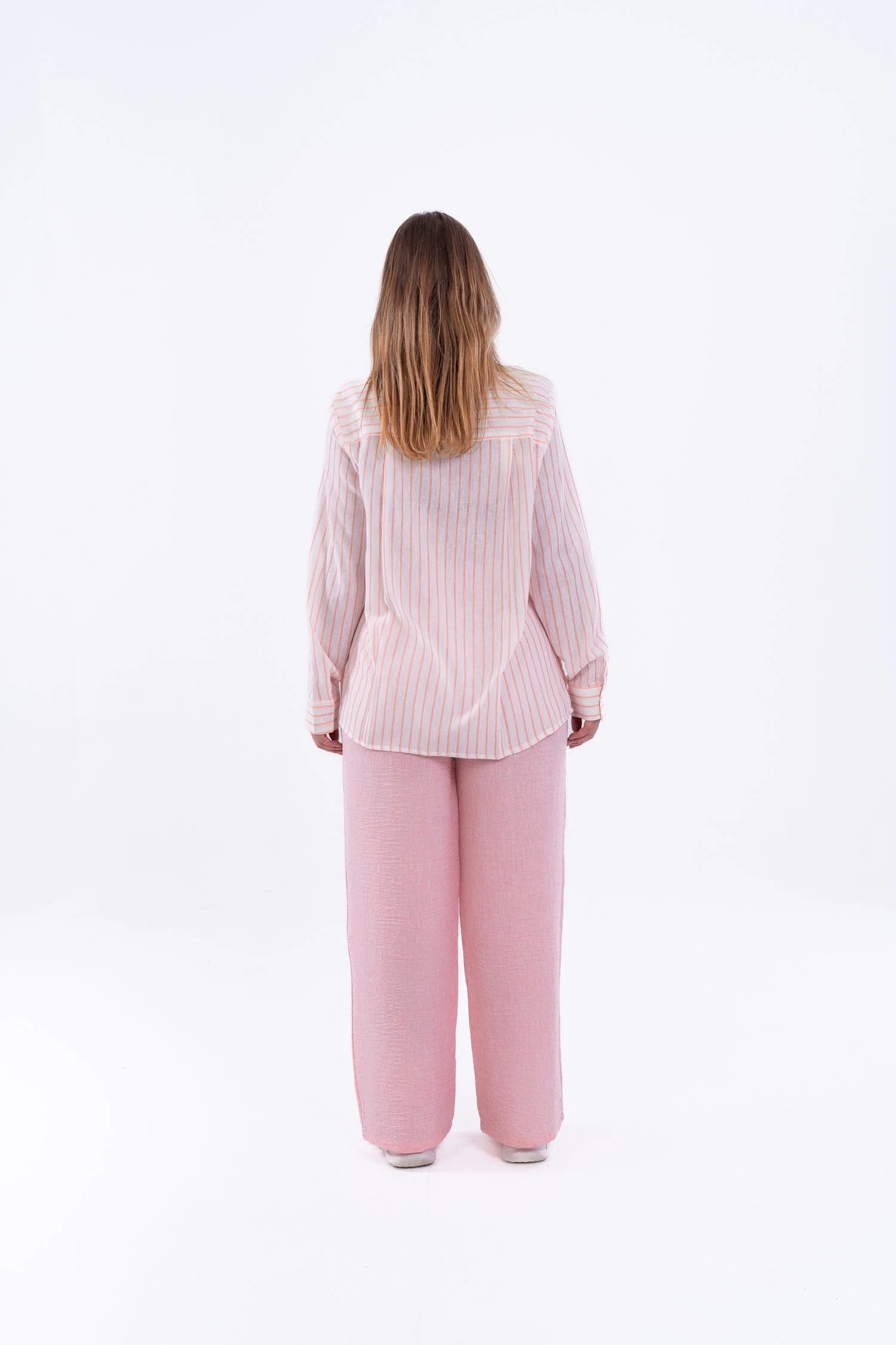 Virmo Linen Pants Pink thumbnail 2